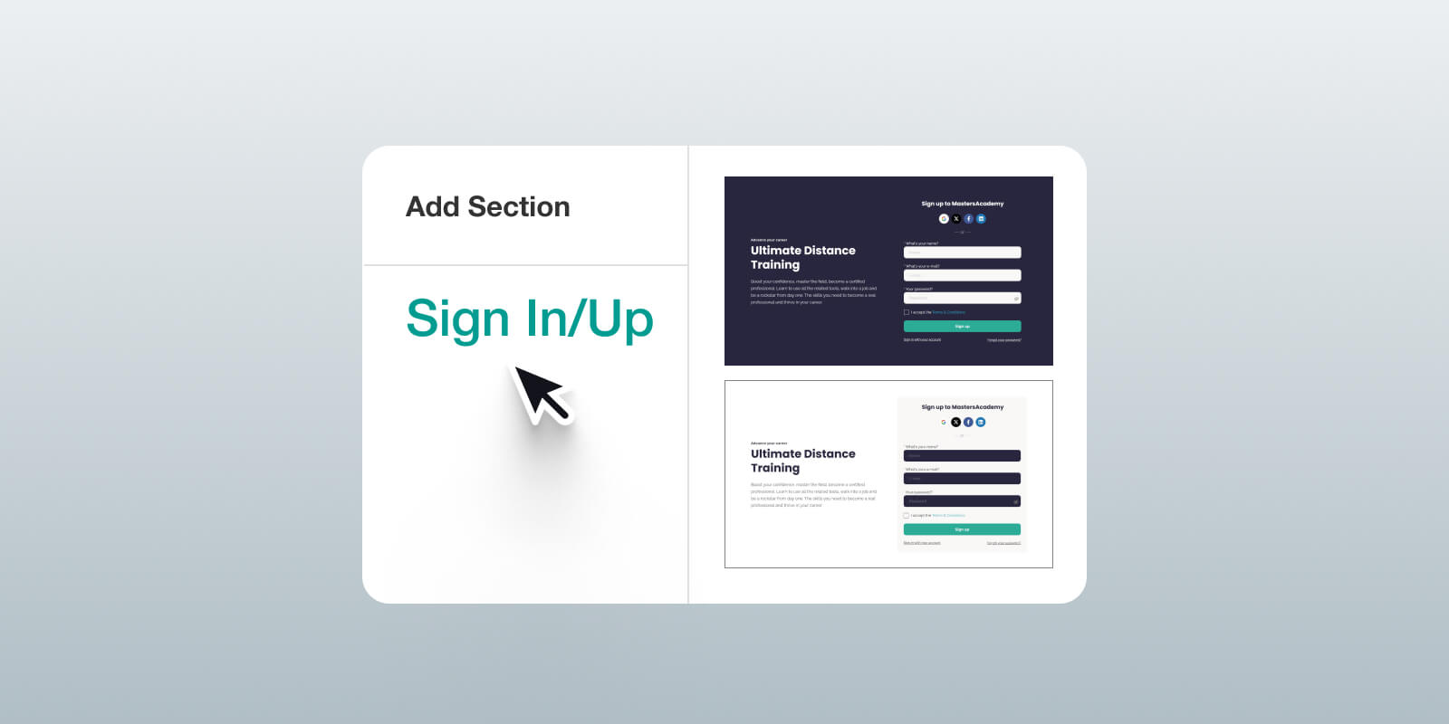 Introducing LearnWorlds’ New Inline Sign-in/Sign-up Form Feature