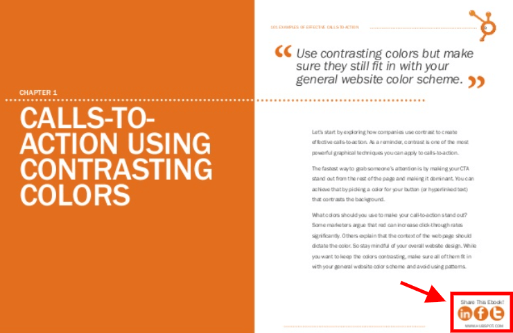 A screenshot showing the chapter page of an ebook written by HubSpot.