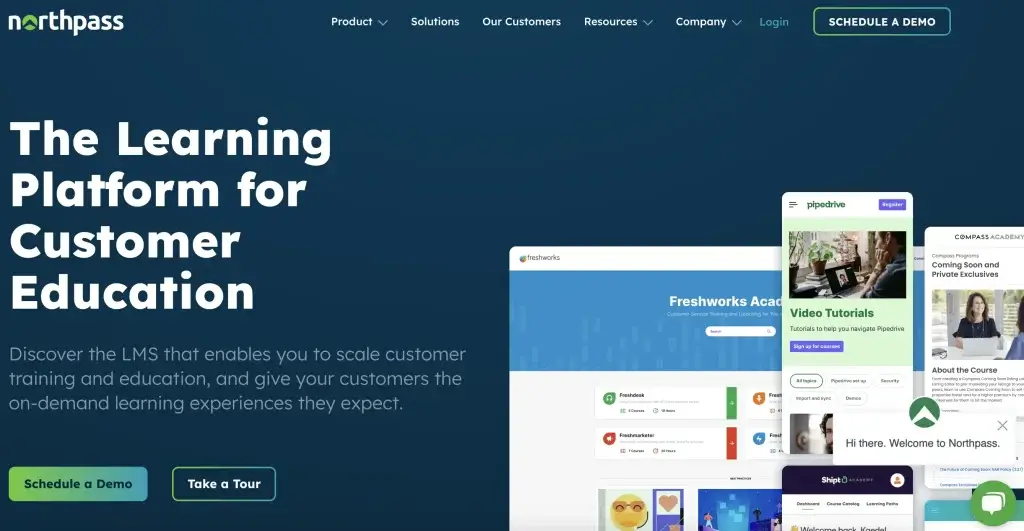 Northpass landing page